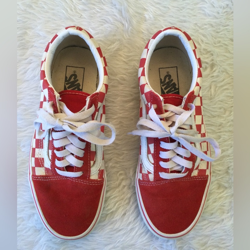 Vans Old Skool Checkerboard Racing Red